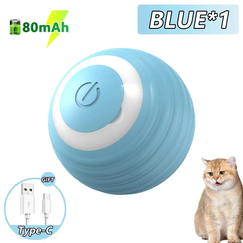 Cat Interactive Ball Smart Cat Toys Indoor Automatic Rolling Magic Ball Electronic Interactive Cat Toy Cat Game Accessories